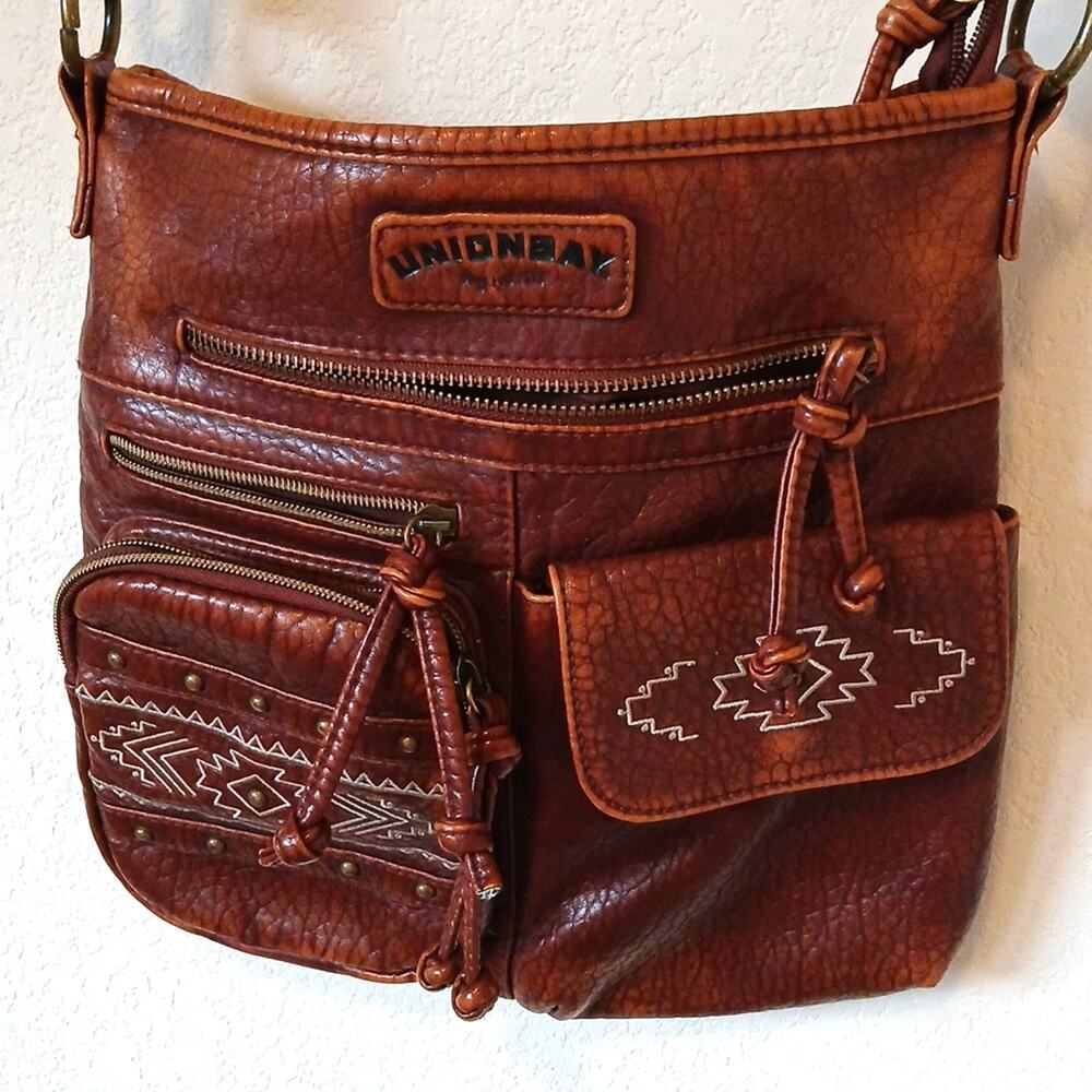 Vintage Union Bay Faux Leather Pebble Hobo Crossbody Purse